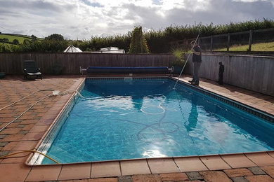 Photo of a rustic swimming pool in Devon.