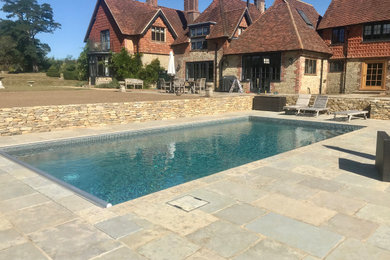 This is an example of a swimming pool in Hampshire.