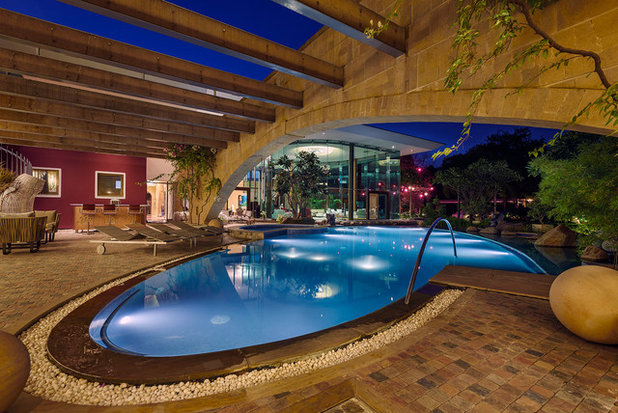Eclectic Swimming Pool by TAO Architecture Pvt. Ltd.