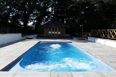 Oak Summer House with Outdoor Swim Spa