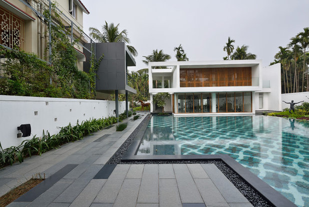 Contemporary Swimming Pool by Abin Design Studio