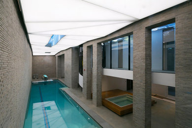 Contemporary swimming pool in London.