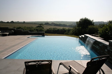 Design ideas for a swimming pool in Cornwall.