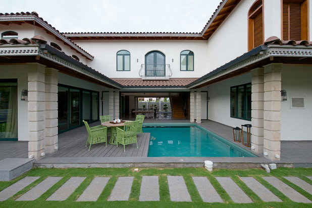 Contemporary Swimming Pool by Aamir and Hameeda Associates