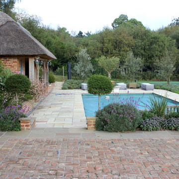 View of pool area from the terrace