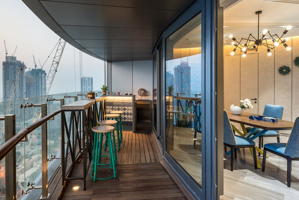 Contemporary Balcony by Studio Osmosis
