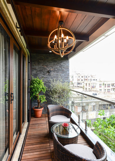Contemporary Balcony by K Design Studio