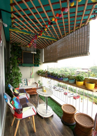 Eclectic Balcony by Thumbnail Design Studio