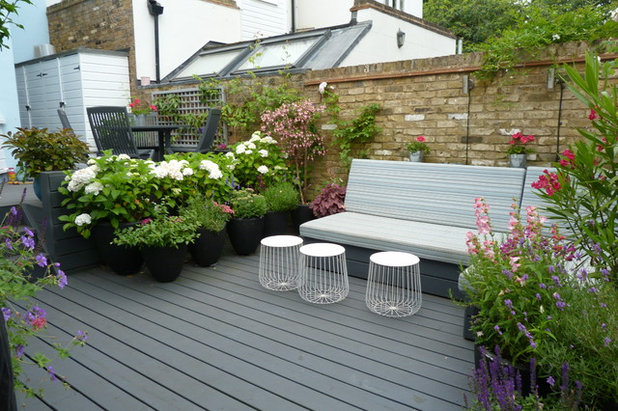 Transitional Terrace by Pippa Schofield Garden Design