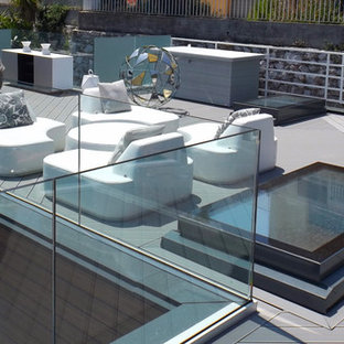 Idées déco pour un toit terrasse sur le toit contemporain.