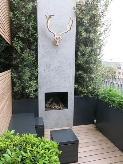 Contemporary Terrace by Charlotte  Rowe Garden Design