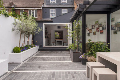 Contemporary terrace in London.