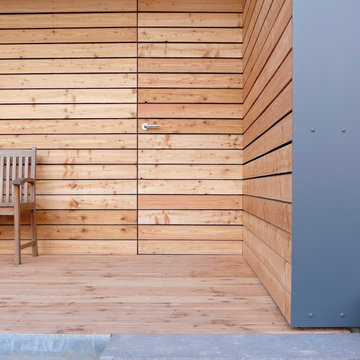Erweiterung eines Einfamilienhauses - Holzverkleidung, Saulheim