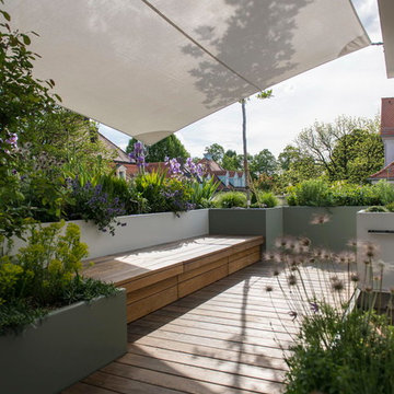 Gartenprofi verwandelt Münchner Dachterrasse zum Blütenmeer