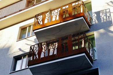 Ornament Corten-Stahl Balkon
