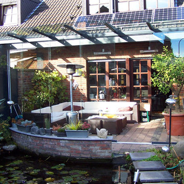Terrassen-Überdachung als filigranes Glasdach