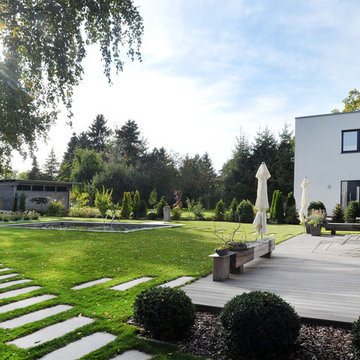 Villa in Hoppegarten, Blick in den Garten