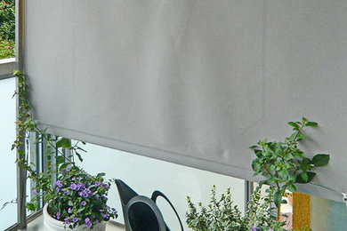 ハノーファーにあるコンテンポラリースタイルのおしゃれなウッドデッキの写真