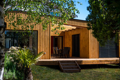 Autour du patio, rénovation et extension bois