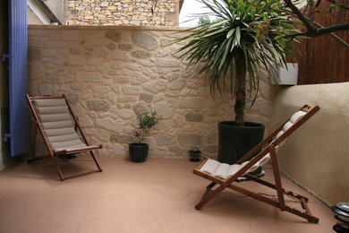 Exemple d'une terrasse nature.