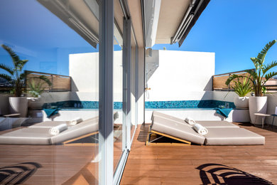 Photo of a medium sized modern terrace in Marseille.