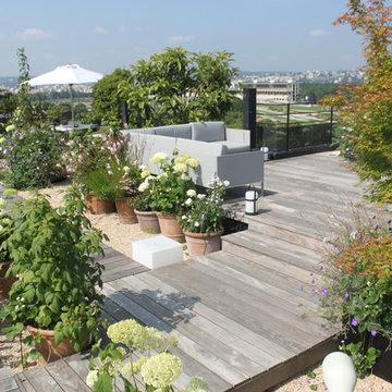 jardins, terrasses à Paris, en France, Suisse