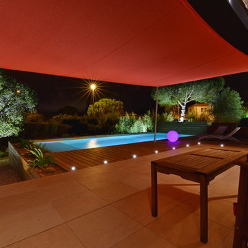 Le jardin d'une villa d'architecte