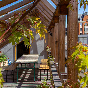 Pergola sur le toit
