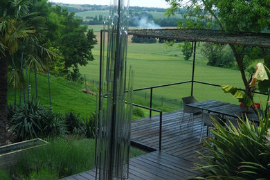 Réalisation d'une terrasse design.