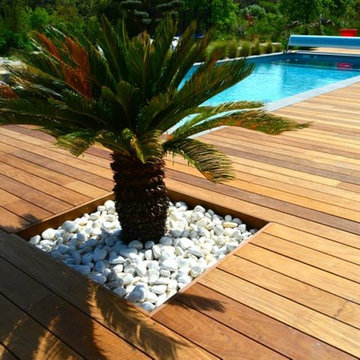 Terrasse bois pour piscine