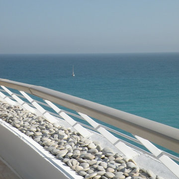terrasse d'un appartement vue sur mer