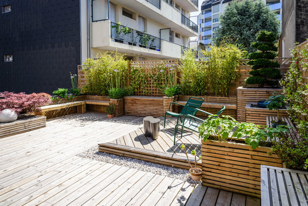 Contemporain Terrasse en Bois by Murmures de Jardin