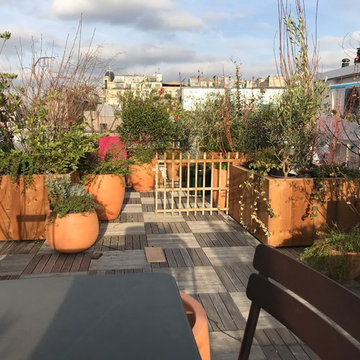 toit terrasse imaginé comme un jardin au dessus du Moulmin Rouge