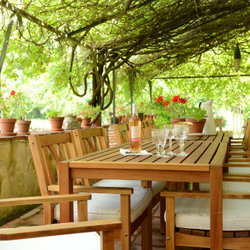 Une terrasse méditerranéenne, reportage-photo: Maison LB, Ariège