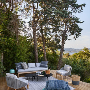 Inspiration pour une terrasse marine.