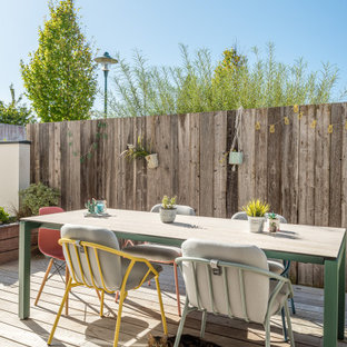 Idée de décoration pour une terrasse urbaine.