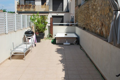 Antes y después terraza Sant Antoni de Calonge