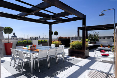 Contemporary terrace in Madrid.