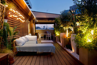 Example of an eclectic deck design in Barcelona