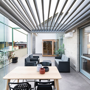 Immagine di una terrazza design