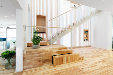 This is an example of a contemporary staircase in Copenhagen.