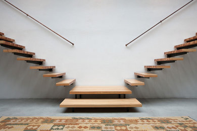 Design ideas for a modern staircase in Stockholm.