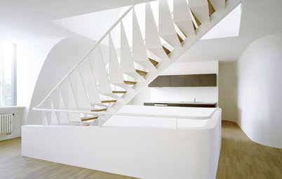 Architektur: Stahltreppen als Rückgrat für zwei Maisonettes in München