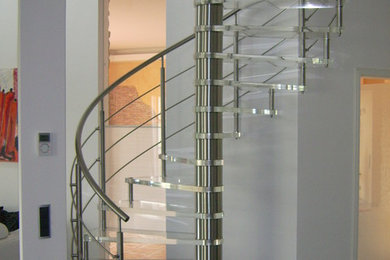 Foto de escalera contemporánea extra grande