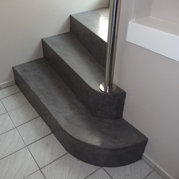 Ideen für Treppen mit Betonbeschichtung