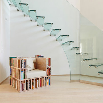 Treppen ganz aus Glas, Foyer Treppen