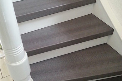 Treppenrenovierungen - weiß / grau