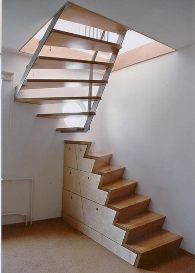 Contemporary Staircase by Mitsching Möbel & Räume nach Maß