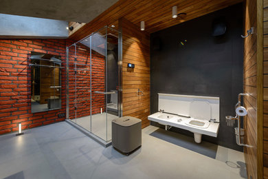 Идея дизайна: туалет в стиле неоклассика (современная классика)