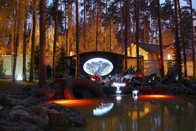 World-inspired garden in Moscow.